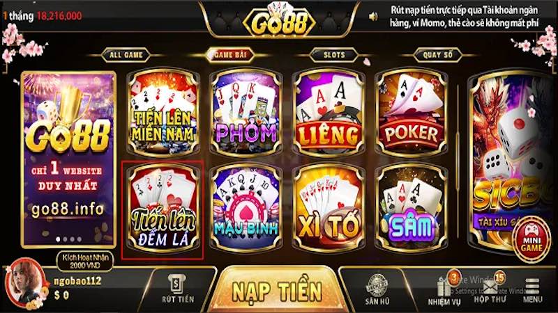 Điểm qua các trò chơi nổi bật tại cổng game Go88